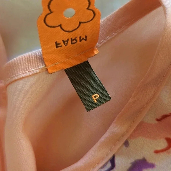 Farm Rio Anthropologie Drop Waist Horse Sleeveless Pink Dress - Picture 6 of 6